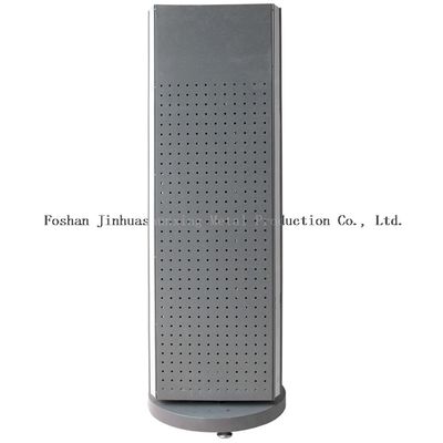 Stable L400mm W400mm ชั้นยืน Pegboard Spinner Rack 3 ด้าน