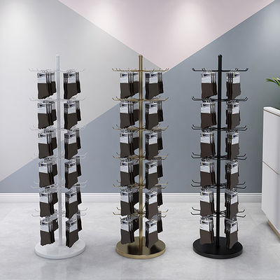 LH Rotating Display Rack, Spinning Display Racks Countertop with Hook