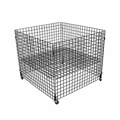 Shopping Warehouse Cage Trolley, Heavy Duty Cage Trolley 945 * 965 * 760mm