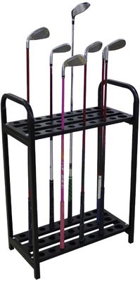 4 X 10.5 X 29 นิ้วถุงกอล์ฟ ออแกไนเซอร์ Club Display Putter Rack พร้อม 9 Hole