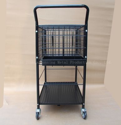 800 มม. สูง 370 มม. กว้างอุปกรณ์กีฬาชั้นเก็บของ Ballport 325 รถเข็นสอนลูกเทนนิส, สีดำ