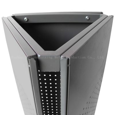 Stable L400mm W400mm ชั้นยืน Pegboard Spinner Rack 3 ด้าน