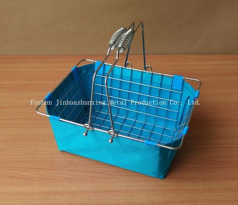 135mm ความสูง 285mm Modern Farmhouse Décor 's Market-Style Wire Basket for Bathroom,kicthen with handles,cloth bag