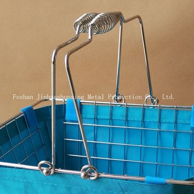 135mm ความสูง 285mm Modern Farmhouse Décor 's Market-Style Wire Basket for Bathroom,kicthen with handles,cloth bag