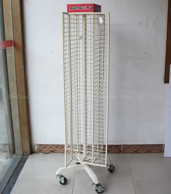 ถอดชั้นวางจอแสดงผลแบบหมุนได้ยาว 1650 มม. สูง 600 มม. ลวดสีขาว