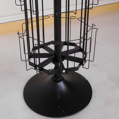 L350mm H1600mm Spinning Display Rack, แท่นวางการ์ดแบบหมุนได้พร้อมกระจกเงา