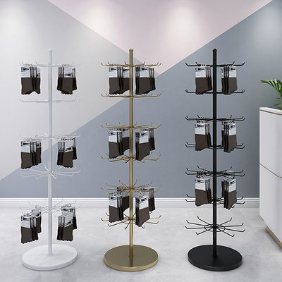 LH Rotating Display Rack, Spinning Display Racks Countertop with Hook