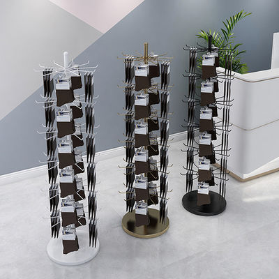 LH Rotating Display Rack, Spinning Display Racks Countertop with Hook