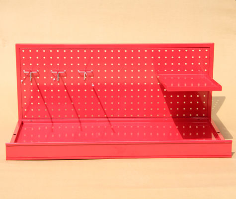 การเคลือบผิวด้วยไฟฟ้า HongChuang TUV Approval Pegboard Display Rack Mini Size