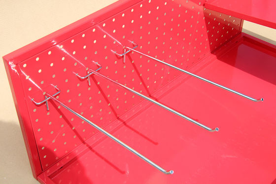 การเคลือบผิวด้วยไฟฟ้า HongChuang TUV Approval Pegboard Display Rack Mini Size