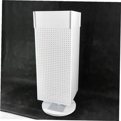 H1440mm W540mm Pegboard Display Rack, Countertop Pegboard Spinner Rack สี่ด้าน