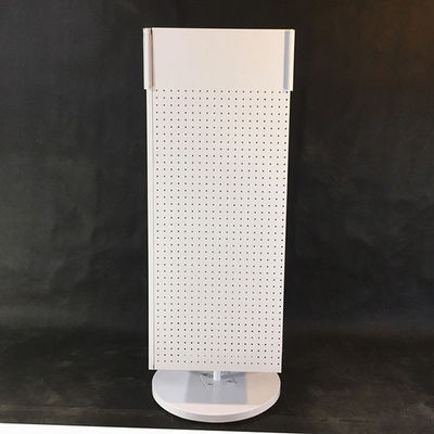 H1440mm W540mm Pegboard Display Rack, Countertop Pegboard Spinner Rack สี่ด้าน