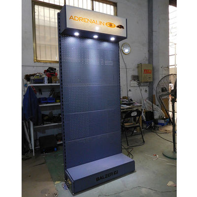 ชั้นวางลวด Pegboard ความยาว 375 มม. ความยาว 1030 มม. ทันสมัยพร้อมตะขอ