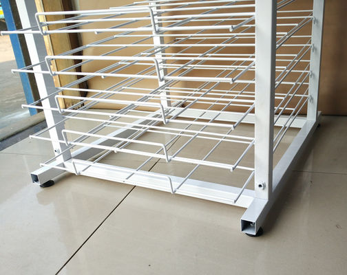 ชั้นวางกระดาษโบรชัวร์ RAL Color Supermarket Display Racks ความจุ 40 กก