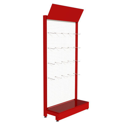 ODM ซูเปอร์มาร์เก็ตชั้นวางจอแสดงผลร้านค้าขายปลีกโลหะ Pegboard torage อุปกรณ์เสริมเครื่องมือ Stand
