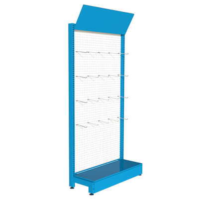 ODM ซูเปอร์มาร์เก็ตชั้นวางจอแสดงผลร้านค้าขายปลีกโลหะ Pegboard torage อุปกรณ์เสริมเครื่องมือ Stand