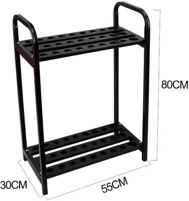 4 X 10.5 X 29 นิ้วถุงกอล์ฟ ออแกไนเซอร์ Club Display Putter Rack พร้อม 9 Hole